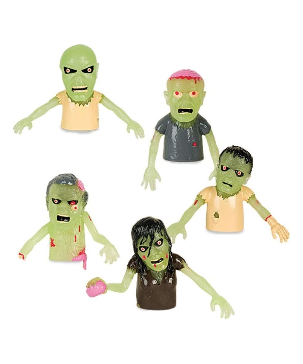 Set of 5 Glow in the Dark Zombie Finger Puppets Halloween Zombies $15.77 - Finger Puppets