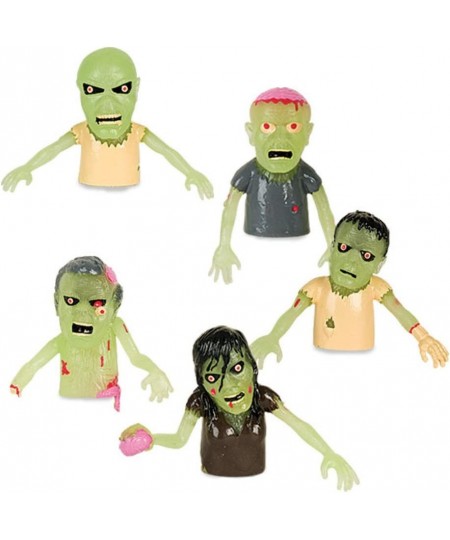 Set of 5 Glow in the Dark Zombie Finger Puppets Halloween Zombies $15.77 - Finger Puppets