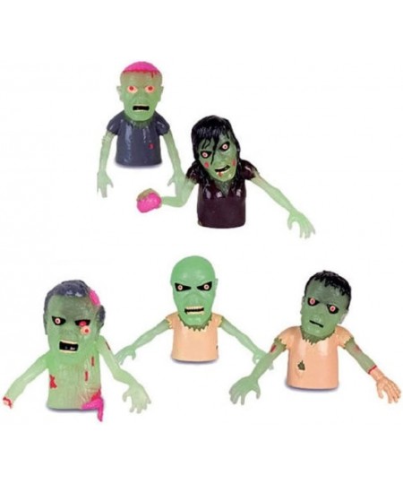 Set of 5 Glow in the Dark Zombie Finger Puppets Halloween Zombies $15.77 - Finger Puppets