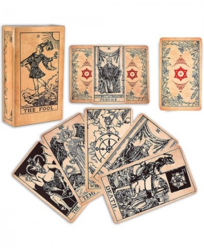 Tarot Cards Deck for Beginners 78 Pcs Fortune Telling Game Card Divination Tarot Cards Deck for Tarot Starter Lover $18.98 - ...