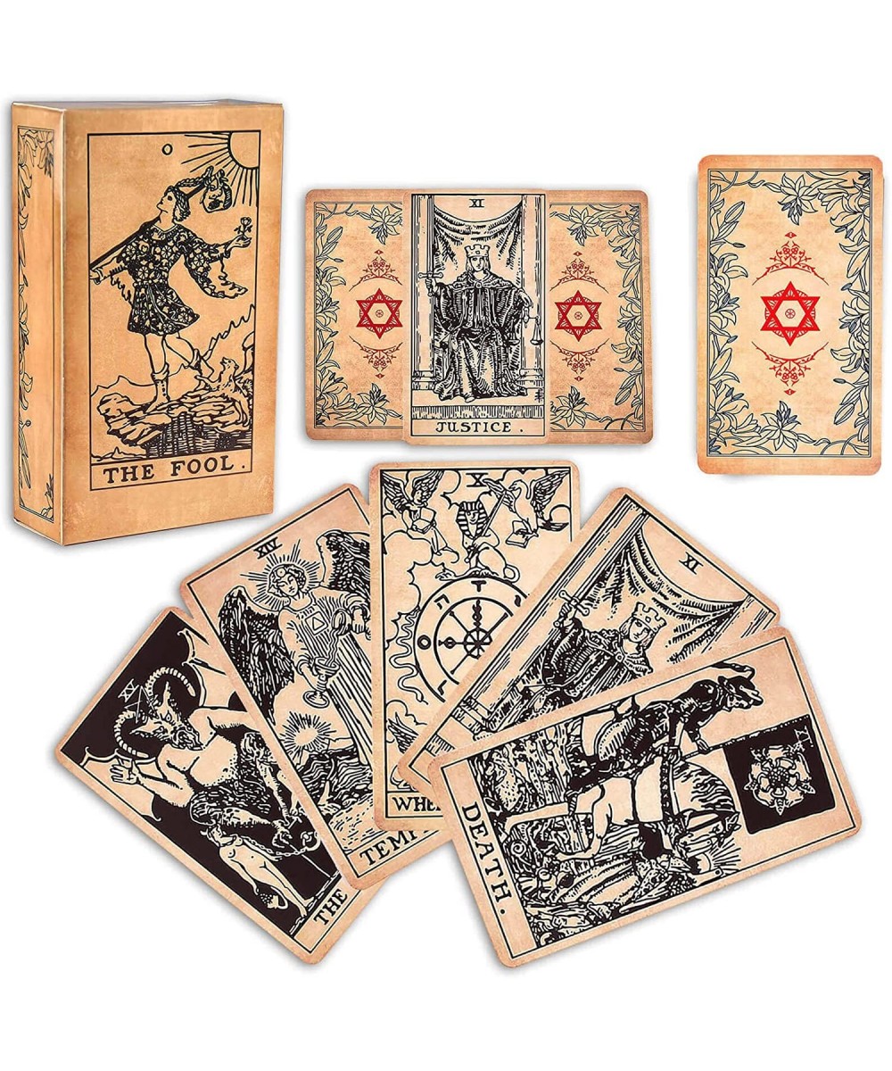 Tarot Cards Deck for Beginners 78 Pcs Fortune Telling Game Card Divination Tarot Cards Deck for Tarot Starter Lover $18.98 - ...