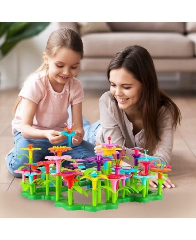 Flower Garden Building Toys for Girls - (148 pcs) Flower Building Toy Set STEM Toy Plus a Container - Girls Toys Age 3-4 Year...