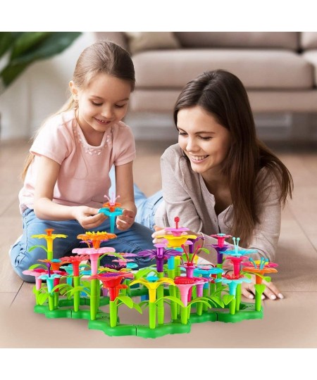 Flower Garden Building Toys for Girls - (148 pcs) Flower Building Toy Set STEM Toy Plus a Container - Girls Toys Age 3-4 Year...