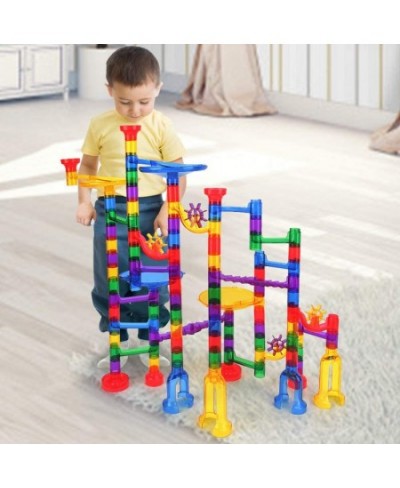 122 Pcs Marble Run Set Toys Construction Building Blocks STEM Educational Learning Toy Deluxe Marble Maze Race Track Game Toy...