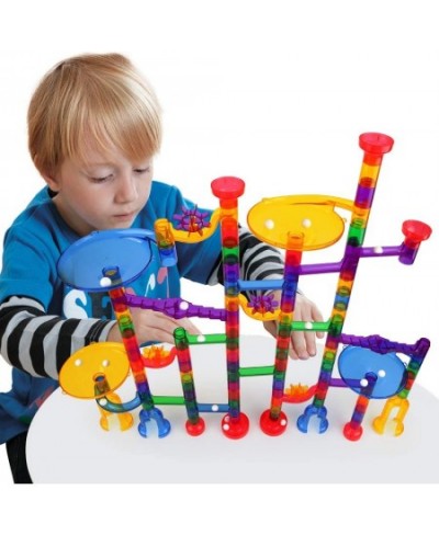 122 Pcs Marble Run Set Toys Construction Building Blocks STEM Educational Learning Toy Deluxe Marble Maze Race Track Game Toy...