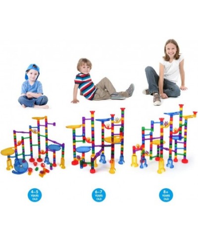 122 Pcs Marble Run Set Toys Construction Building Blocks STEM Educational Learning Toy Deluxe Marble Maze Race Track Game Toy...