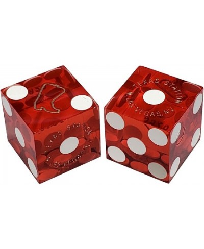 Set of 5 Authentic Las Vegas Casino Table-Played 19mm Craps Dice with Matching Serial Numbers $40.74 - Casino Equipment