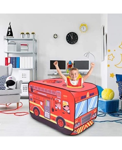 Fire Truck Play Tent for Kids with Fireman Costume Kids Tent for Indoor & Outdoor Pop Up Tent for Toddles $49.27 - Kids' Play...