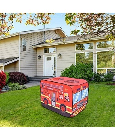 Fire Truck Play Tent for Kids with Fireman Costume Kids Tent for Indoor & Outdoor Pop Up Tent for Toddles $49.27 - Kids' Play...