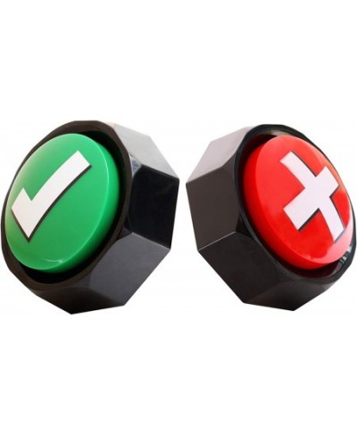 Answer Buzzers Sound Buttons Set of 2 Assorted Colored Buzzers Easy Buttons Judge Right or Wrong Talking Buttons Used for Gam...