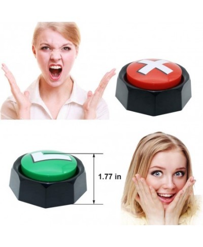 Answer Buzzers Sound Buttons Set of 2 Assorted Colored Buzzers Easy Buttons Judge Right or Wrong Talking Buttons Used for Gam...