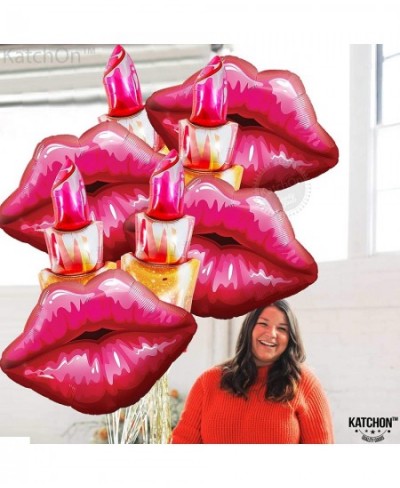 Giant Red Lipstick Balloon Set - 49 Inch Pack of 8 | Lip Balloons for Valentines Day Decoration | Makeup Balloons Makeup Part...