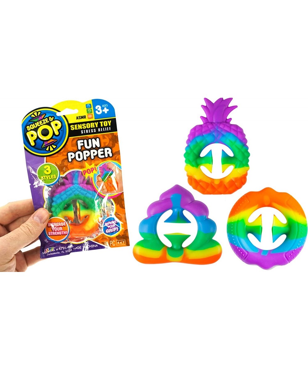 Snapper Fidget Toy (3 Packs) Hand Grip Fun Popper Snap It Squeeze Grab Snap Fidget Toy Stress Relief Toy Party Pop Snaps Nois...