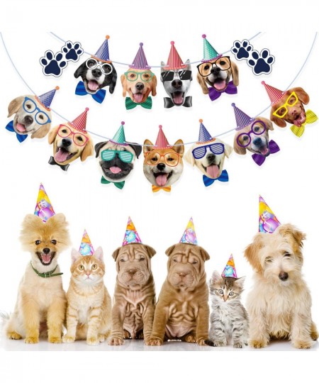 Dog Birthday Banner Birthday Garland Dog Theme Party Bunting Decoration Baby Shower Party Supplies (Dog) $15.91 - Kids' Party...