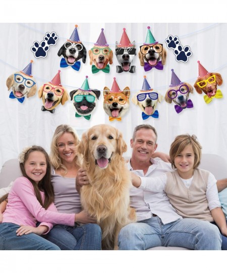 Dog Birthday Banner Birthday Garland Dog Theme Party Bunting Decoration Baby Shower Party Supplies (Dog) $15.91 - Kids' Party...