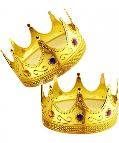 2 pcs Gold Royal King Plastic Crown Prince Costume Accessory $29.08 - Kids' Dress-Up Accessories