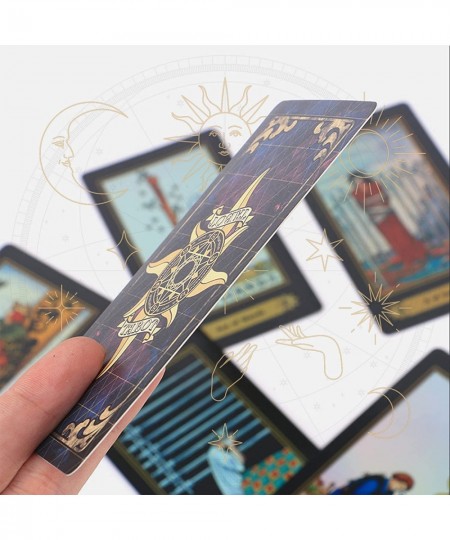 Tarot Cards Deck 78 Cards Shining Glowing Holographic Portable Classic Werther Tarot Cards Deck with Colorful Box and English...