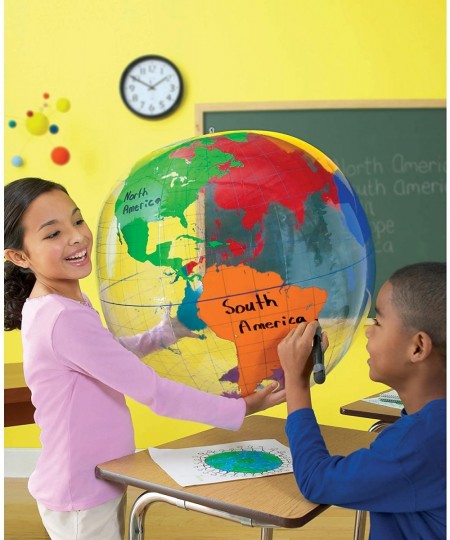 Inflatable Labeling Globe - Geography Class Supplies for Kids Inflatable Earth Classroom Science Supplies $39.38 - Geographic...