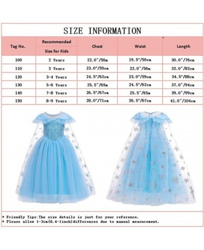 Girls Frozen Elsa Princess Dress Halloween Costume Christmas Birthday Evening Party Ball Gown w/Accessories $56.80 - Kids' Co...