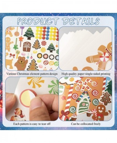 Make a Gingerbread House Stickers-30Pcs DIY Make Your Own Gingerbread House Stickers Christmas Crafts for Kids Toddlers Chris...