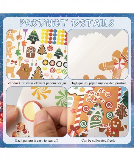 Make a Gingerbread House Stickers-30Pcs DIY Make Your Own Gingerbread House Stickers Christmas Crafts for Kids Toddlers Chris...