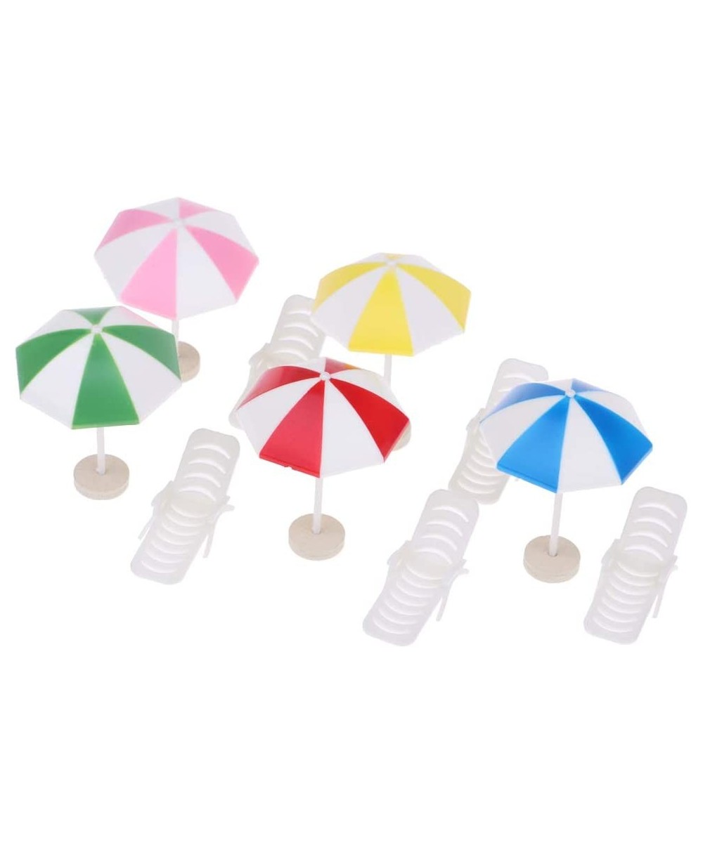 5 Set Mini Beach Umbrella Set for Dollhouse Yard Garden Swimming Pool Accessories and Furniture DIY Diorama Decor $16.69 - Do...