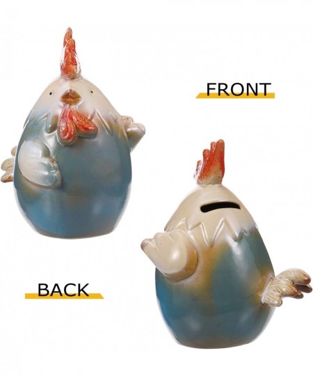 Decoration Coin Bank Animal Piggy Bank Cartoon Saving Pot Easter Chicken Statue Coin Bank Ceramic Money Bank Saving Coin Box ...