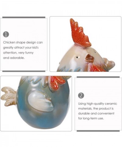 Decoration Coin Bank Animal Piggy Bank Cartoon Saving Pot Easter Chicken Statue Coin Bank Ceramic Money Bank Saving Coin Box ...