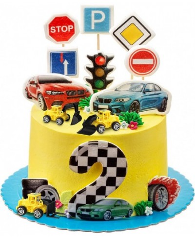 Mini Construction Engineering Trucks Set 24 Pcs Small Construction Toys and Treat Bags with Twist Ties for Cake Birthday Part...