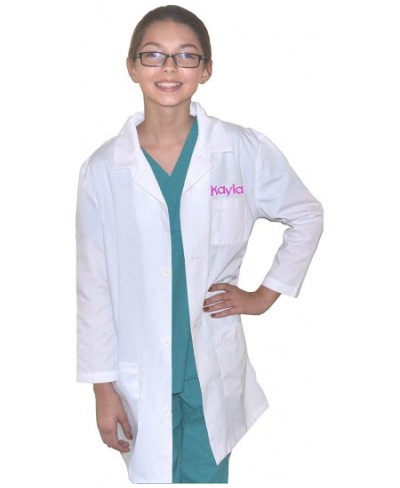 Custom Kids Lab Coat Includes Embroidered Name $36.99 - Kids' Costumes