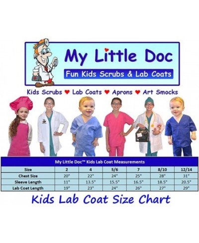 Custom Kids Lab Coat Includes Embroidered Name $36.99 - Kids' Costumes