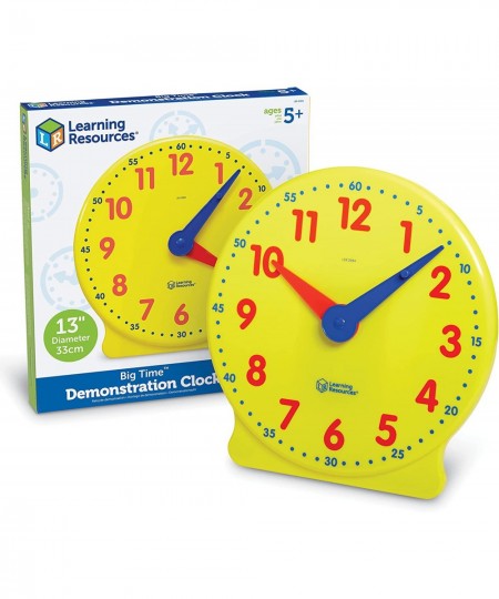 Big Time Learning Clock Analog Clock Homeschool 12 Hour Basic Math Development Ages 5+ $34.14 - Early Development & Activity ...