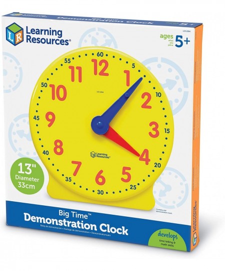 Big Time Learning Clock Analog Clock Homeschool 12 Hour Basic Math Development Ages 5+ $34.14 - Early Development & Activity ...