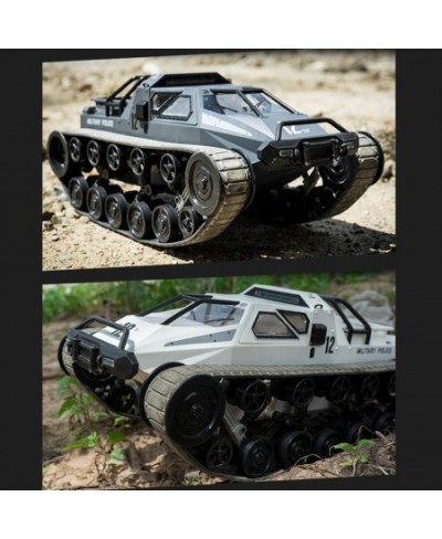 RC Tank Car 1/12 Scale 2.4GHz Remote Control Rechargeable Tank for Kids 360° Rotating Vehicle Gifts for Boys Girls Teens (Whi...