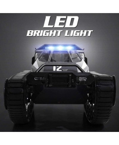 RC Tank Car 1/12 Scale 2.4GHz Remote Control Rechargeable Tank for Kids 360° Rotating Vehicle Gifts for Boys Girls Teens (Whi...