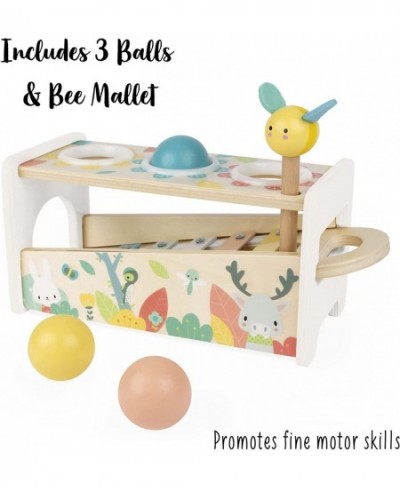 Pure Tap Pastel Wooden Xylophone Pounding Bench with Cherry Wood Balls & Bee Shaped Hammer for Ages 12+ Months (J05155) $47.2...