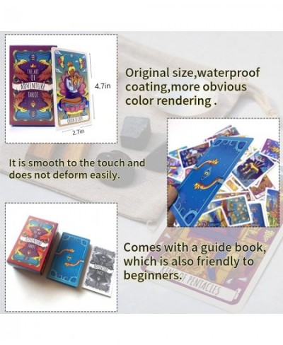 78 Tarot Cards Deck Fortune Telling Game Cards Beginner Tarot Deck Contains Tarot Cloth and Decision Maker Coin Tarot Cards w...