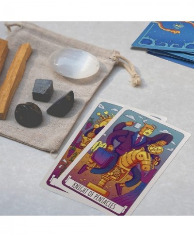 78 Tarot Cards Deck Fortune Telling Game Cards Beginner Tarot Deck Contains Tarot Cloth and Decision Maker Coin Tarot Cards w...