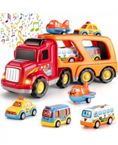 Toddler Car Toys for 3 4 5 6 Year Old for Boys 5 in Carrier Truck Transport Vehicles Friction Power Toys Toddler Toys Age 2-4...