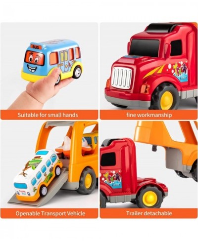 Toddler Car Toys for 3 4 5 6 Year Old for Boys 5 in Carrier Truck Transport Vehicles Friction Power Toys Toddler Toys Age 2-4...