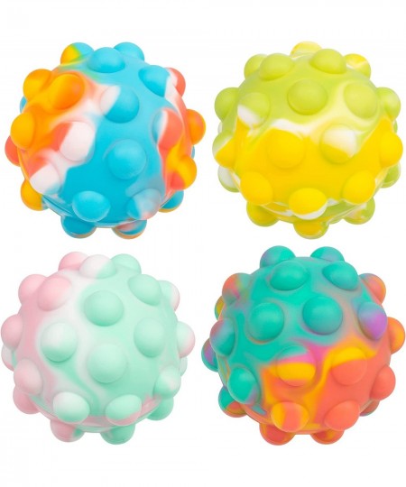 3D Pop Ball It Fidget Toy Sensory Ball 4 PCS Squeeze Pop Ball Its Stress Balls for Kids Adults Christmas $21.40 - Fidget Toys