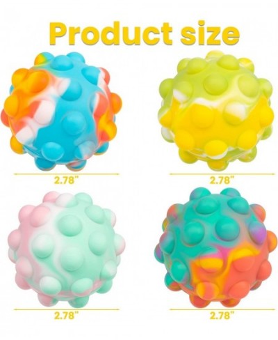 3D Pop Ball It Fidget Toy Sensory Ball 4 PCS Squeeze Pop Ball Its Stress Balls for Kids Adults Christmas $21.40 - Fidget Toys