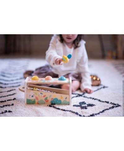 Pure Tap Pastel Wooden Xylophone Pounding Bench with Cherry Wood Balls & Bee Shaped Hammer for Ages 12+ Months (J05155) $47.2...