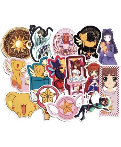 Card Captor Sakura Stickers 15pcs Cool Anime Decals for Laptops Water Bottles Toys and Gifts Cars Stickers Cartoon Anime Aest...