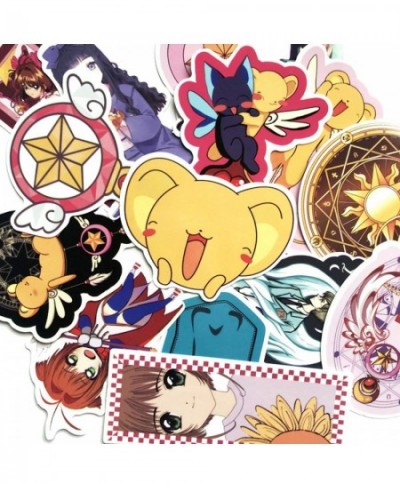 Card Captor Sakura Stickers 15pcs Cool Anime Decals for Laptops Water Bottles Toys and Gifts Cars Stickers Cartoon Anime Aest...