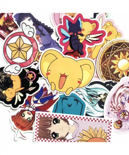 Card Captor Sakura Stickers 15pcs Cool Anime Decals for Laptops Water Bottles Toys and Gifts Cars Stickers Cartoon Anime Aest...