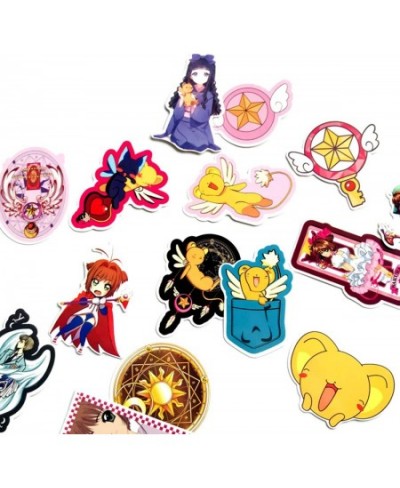 Card Captor Sakura Stickers 15pcs Cool Anime Decals for Laptops Water Bottles Toys and Gifts Cars Stickers Cartoon Anime Aest...