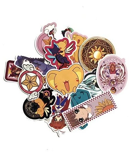 Card Captor Sakura Stickers 15pcs Cool Anime Decals for Laptops Water Bottles Toys and Gifts Cars Stickers Cartoon Anime Aest...