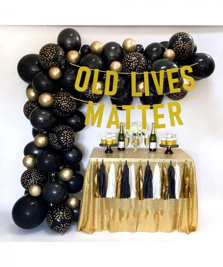 Gold Glitter Funny Birthday Banner Old Lives Still Matter Birthday Decorations Funny Birthday Banner Retirement Party Banner ...