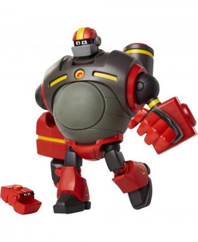 Mega Man: Fully Charged – Deluxe Guts Man Articulated Action Figure with Expanding Belly and Guts Man Buster Accessory (to sw...